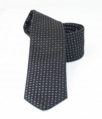                    NM slim szövött nyakkendő - Fekete aprómintás Aprómintás nyakkendő